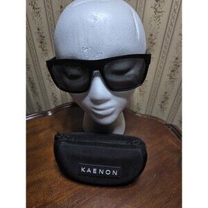 Kaenon Burnet XL Polarized Sunglasses Black Frame SR-91 Lens w/ Case - Used